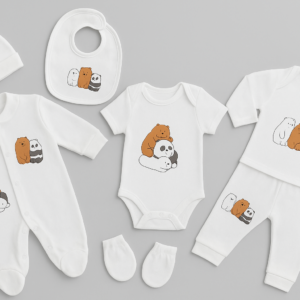 طاقم الرضع من 7 قطع قطني 100"%