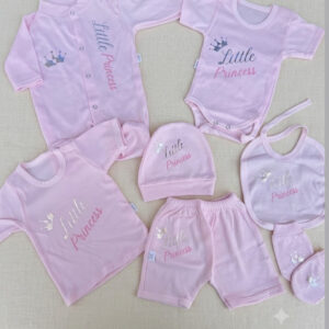 👑 طقم "Little Princess" المكون من 7 قطع 🌸