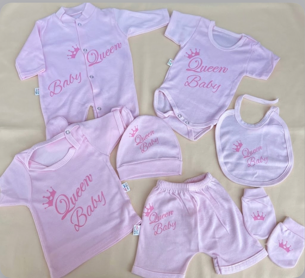 👑 طقم "الملكة الصغيرة" 🌸Queen Baby